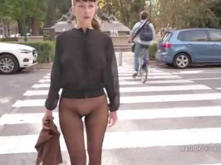 לא חצאית seamless גרביונים ב ציבורי
