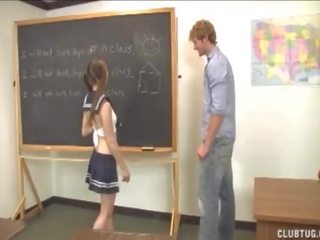 Hấp dẫn người tình jerks tắt cô ấy giáo viên